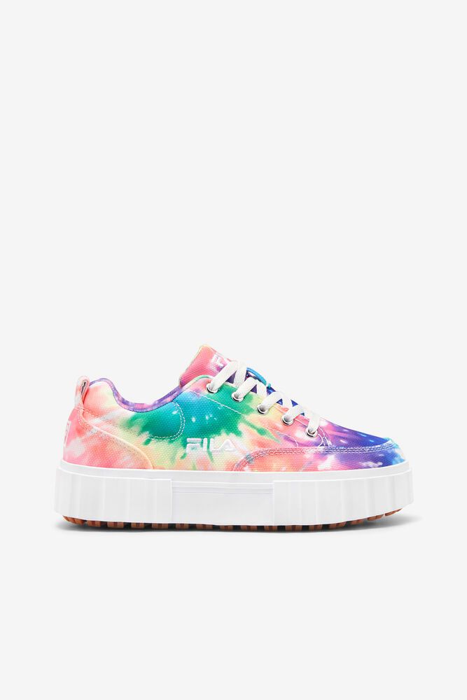 Fila Sneakers Sandblast Low Tie Dye Mens Multicolor - India QOK-389154